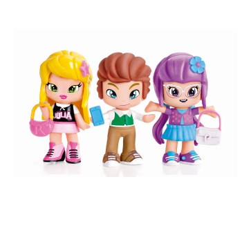 Pinypon by PINY. 2 meninas com menino