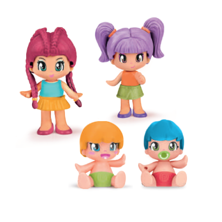 Pinypon. New Look. Pack 4 figuras