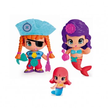 Pinypon. Pirata y Sirenitas pack 3 figuras