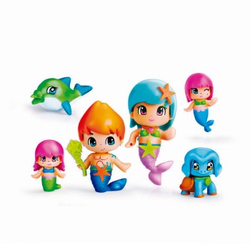 Pinypon. Pirata y Sirenitas pack grande 6 figuras