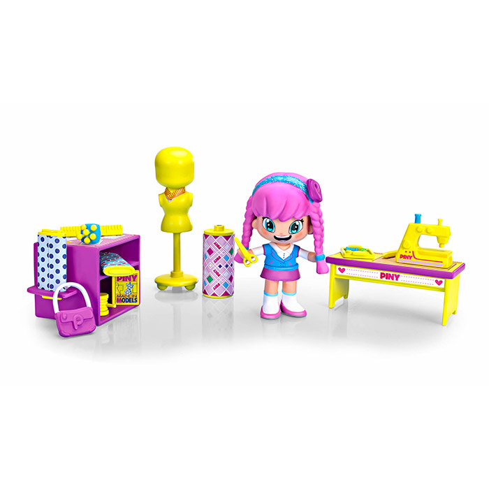PINY Coffret Cours de Mode + 1 Figurine