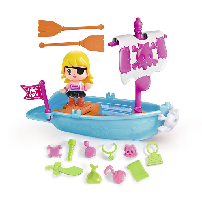 Pinypon Beateau Pirate + 1 Figurine