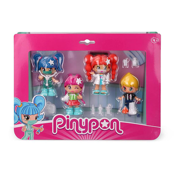 PINYPON PACK 4 PERSONAGGI MEDICAL SET